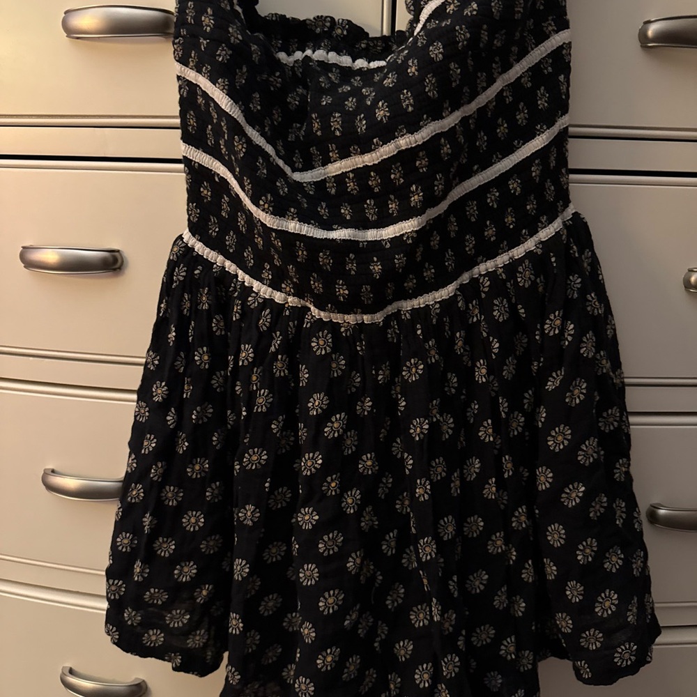 Bali Free People Black and White Floral Dress